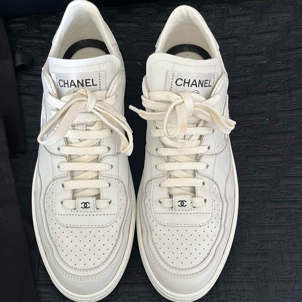 White Chanel sneakers 2024
